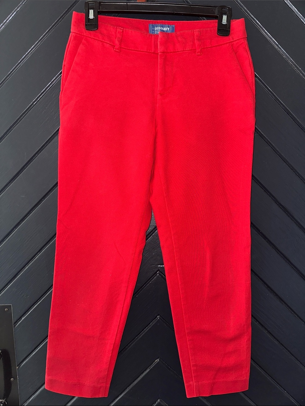 Old Navy Bright Red Straight-Leg Chinos